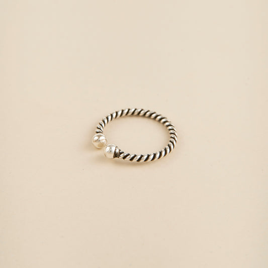 Anel Torcido 2 Bolinhas