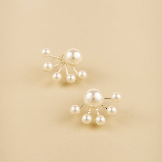 Brincos 3 em 1 Pérolas Corridas