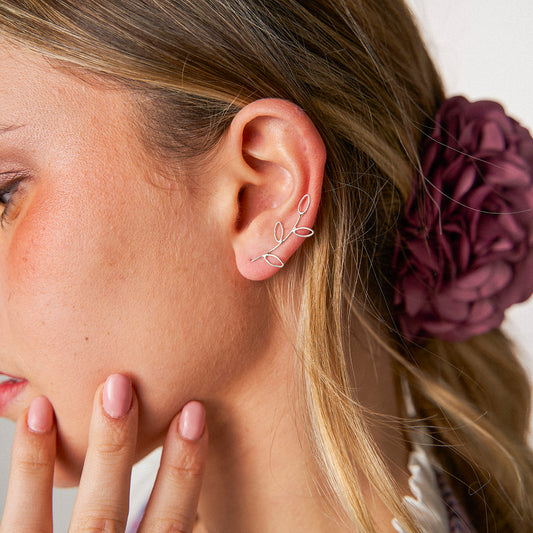 Brincos Corridos Leaf