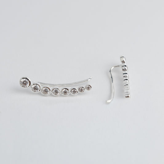 Brincos Corridos Crystal Line