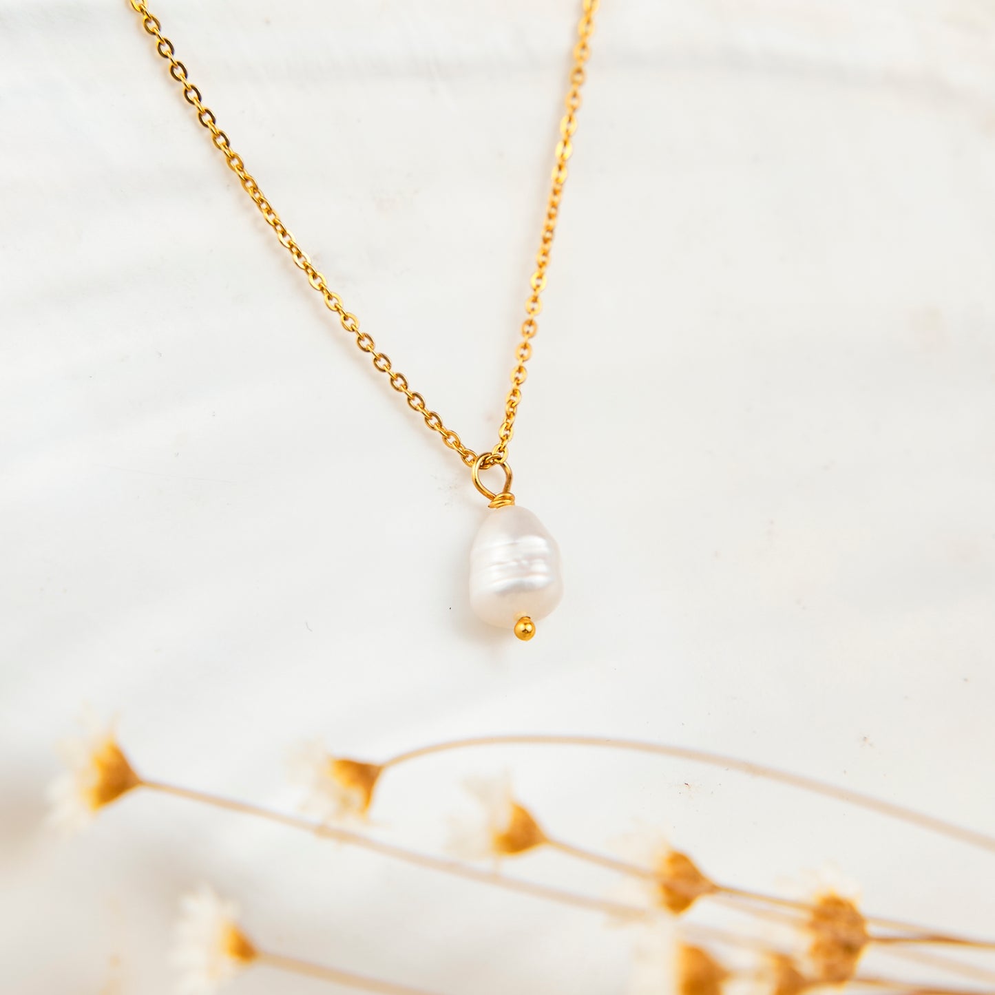 Colar Pendente Pérola Natural