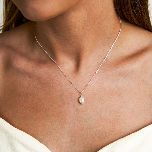 Colar Pendente Pérola Natural