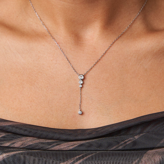 Colar Quatro Zircónias