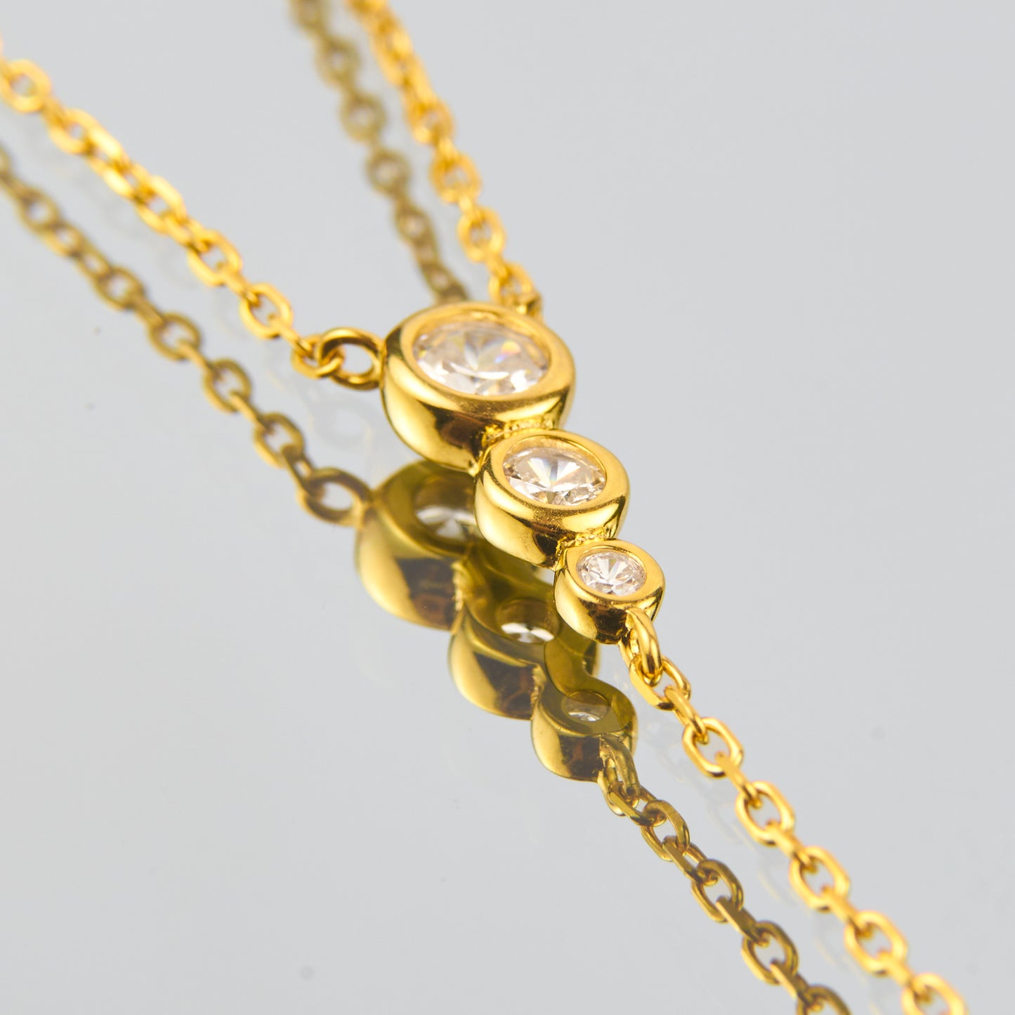 Colar Quatro Zircónias