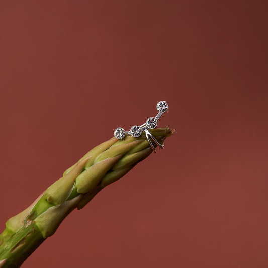 Earcuff Corrido Quatro Zircónias