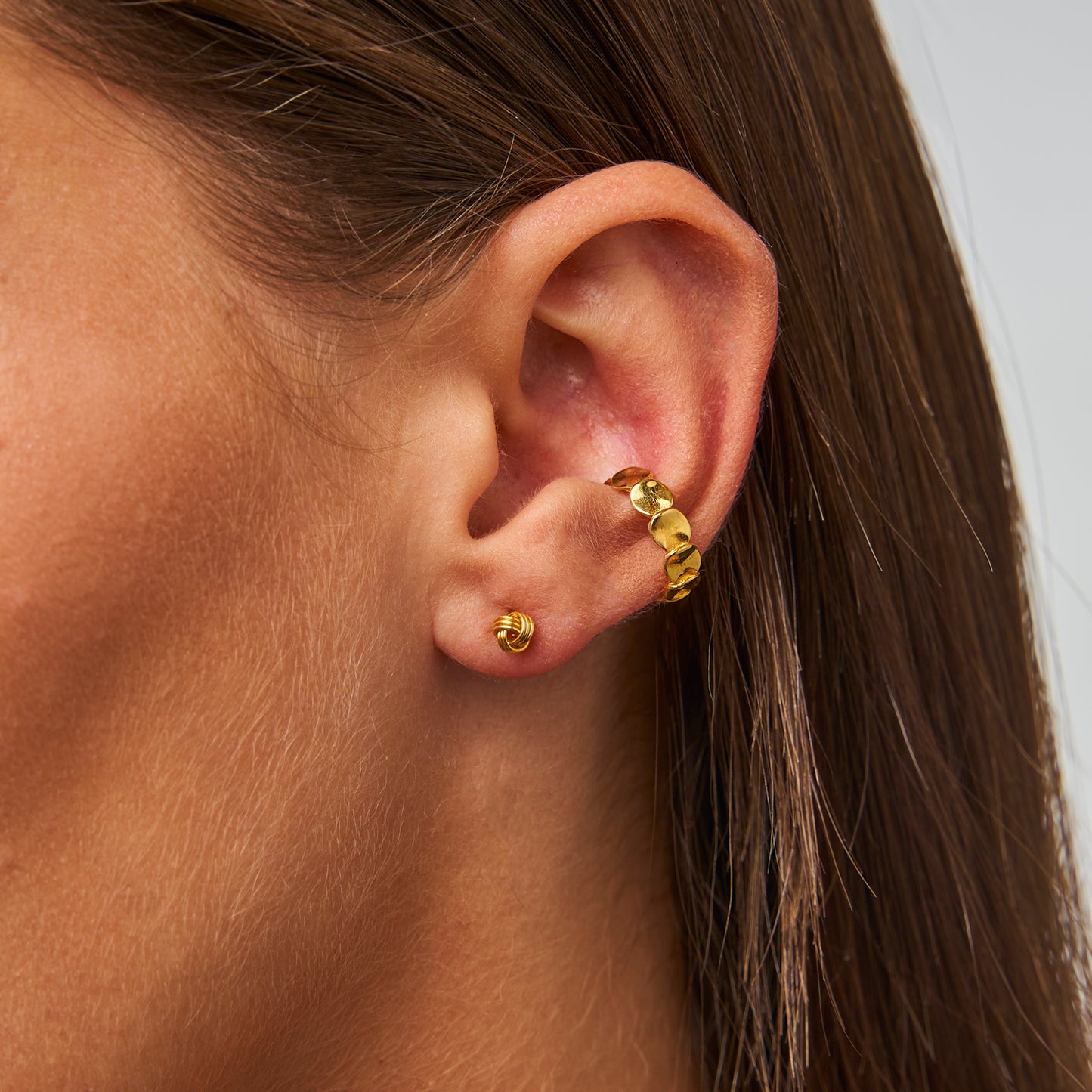 Earcuff Círculos Martelados