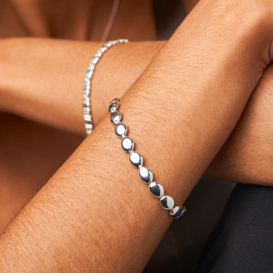 Pulseira Chapas Amendoadas