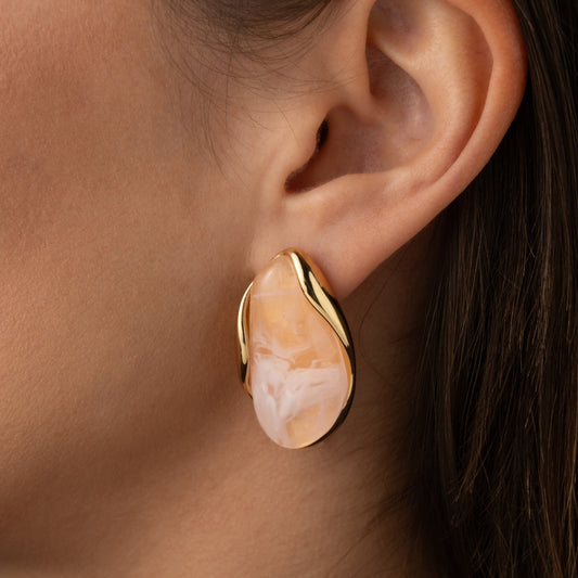 Brincos Ambar Flames