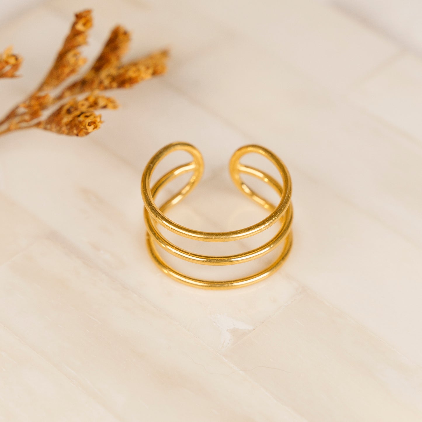 Anel Três Linhas Ajustável