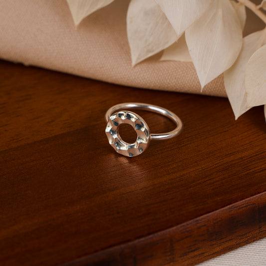 Anel Círculo Martelado