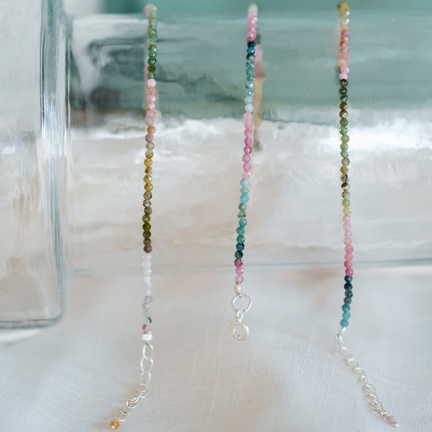 Colar de Pedra Natural Lapidada - Turmalina