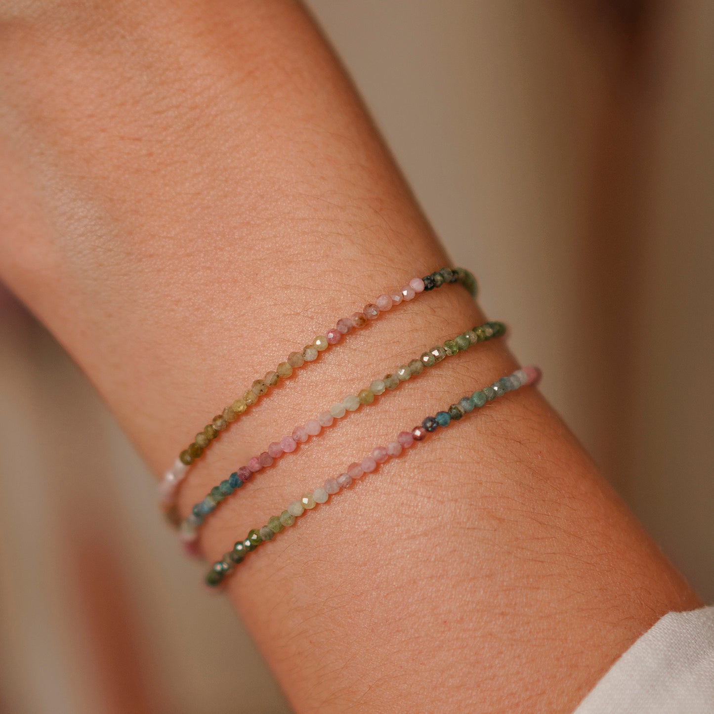 Pulseira Pedra Natural Lapidada - Turmalina