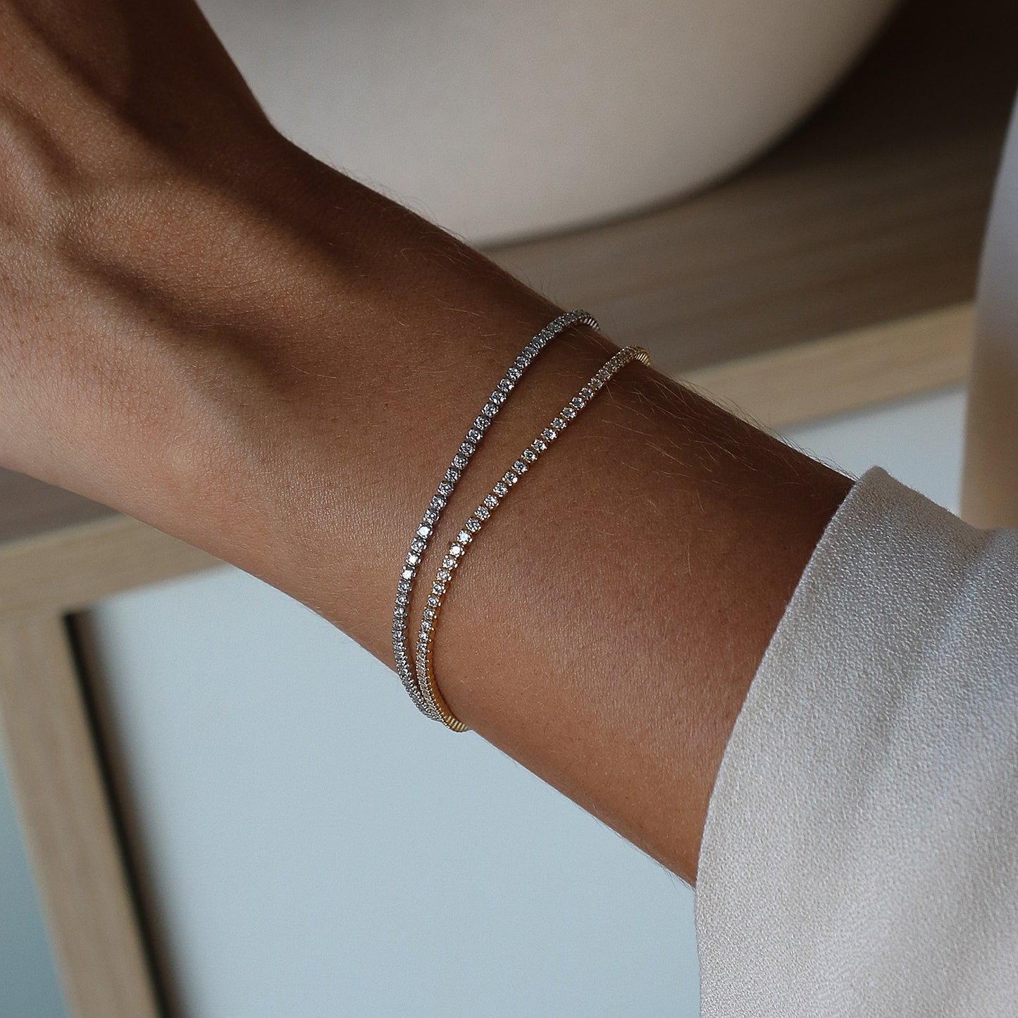 Pulseira Microcravação Zircónias