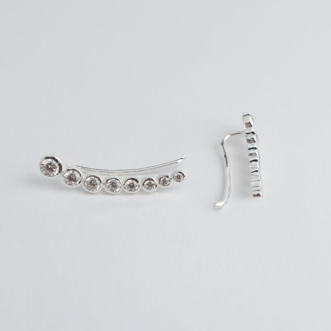 Brincos Corridos Crystal Line